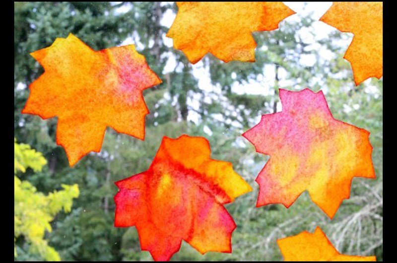 Fall Leaf Suncatchers Photo