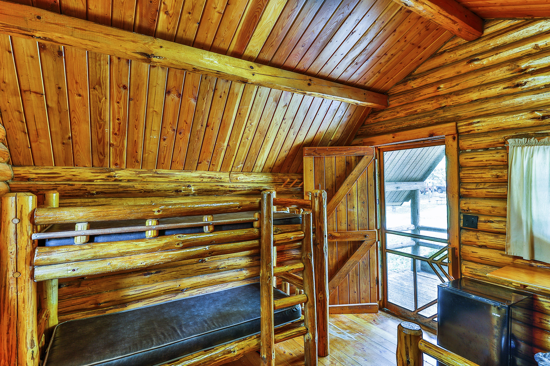Wisconsin Dells KOA One Bedroom Camping Cabin Interior