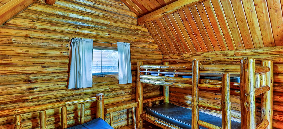 Wisconsin Dells KOA Camping Cabin Interior