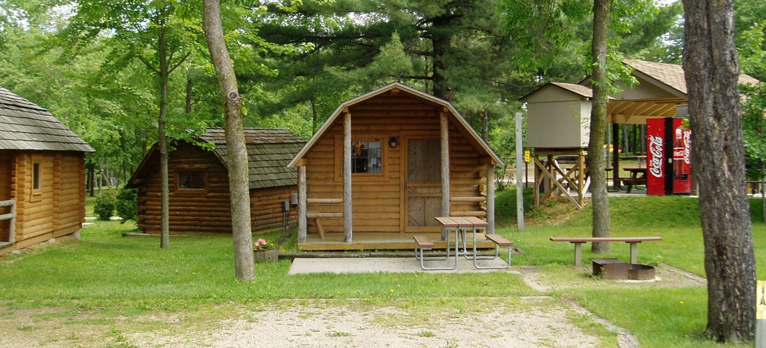 Wisconsin Dells KOA Camping Cabin with Patio