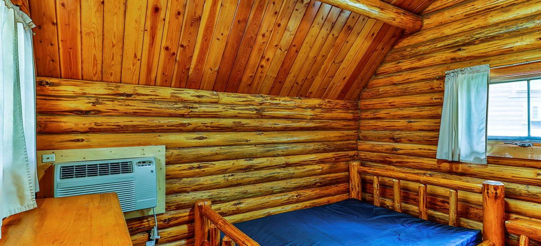 Wisconsin Dells KOA One Bedroom Camping Cabin Interior