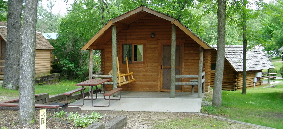 Wisconsin Dells KOA Camping Cabin with Patio