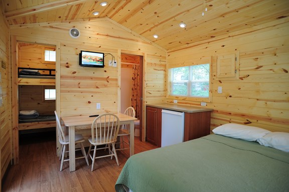 Interior of Deluxe Cabin/Studio Lodge