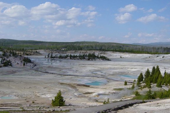 Norris Geyser Basin - 28 miles away