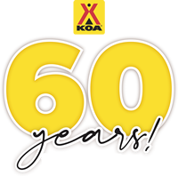 KOA 60 Year Anniversary Logo