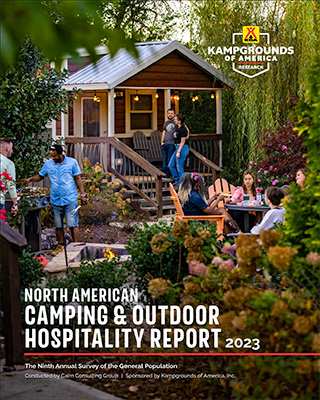 2023 North American Camping & Outdoor Hospitality Report Cover
