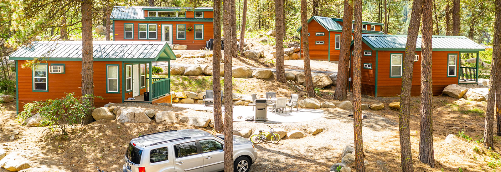 Extended camping season - when you reserve a cabin, you can comfortably camp into fall and earlier in the spring, so you can pack in as much camping fun as possible each year