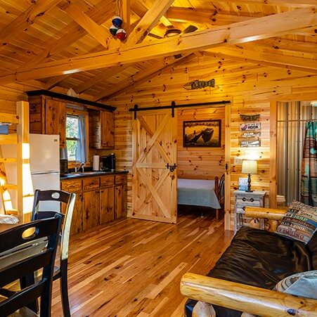 Glamping cabin